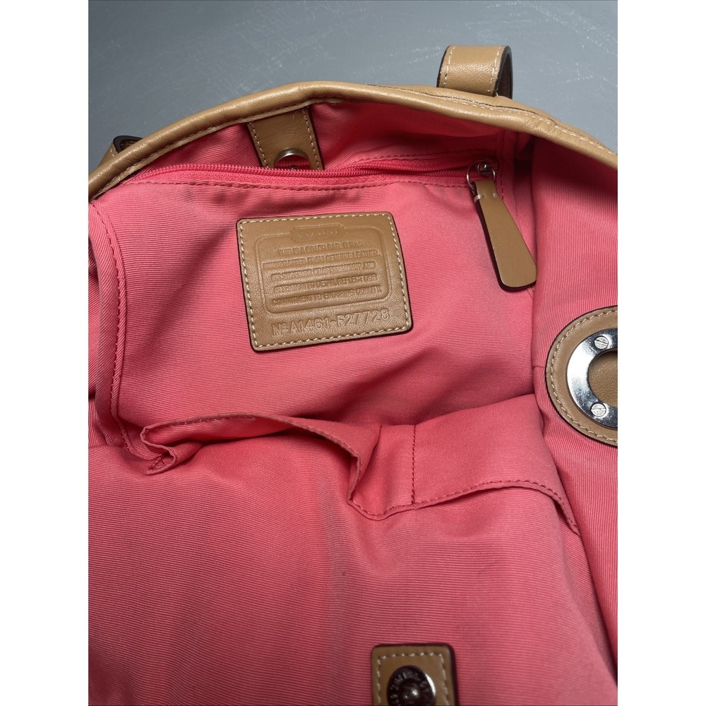 Coach New York Hadley Leather Satchel Shoulder Bag F27728 - Picture 7 of 10